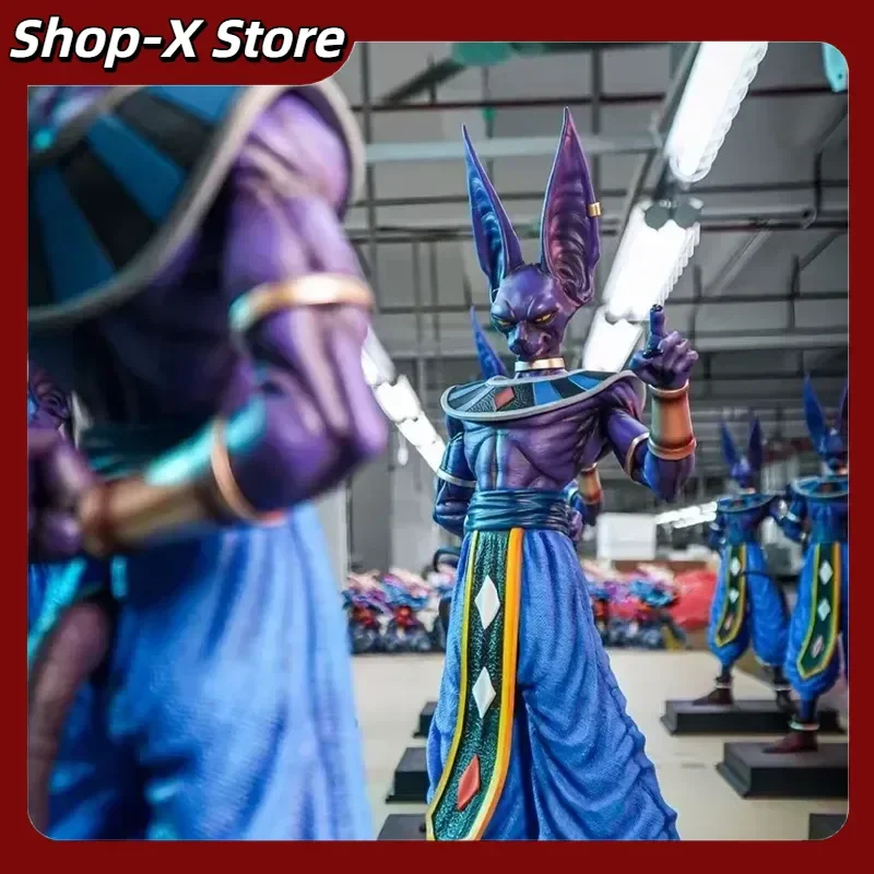 Figura de Dragon Ball Beerus, escala 1/50, 53cm, estatua de coleccionista de Dios de la destrucción, regalo de modelo coleccionable de Anime con Base