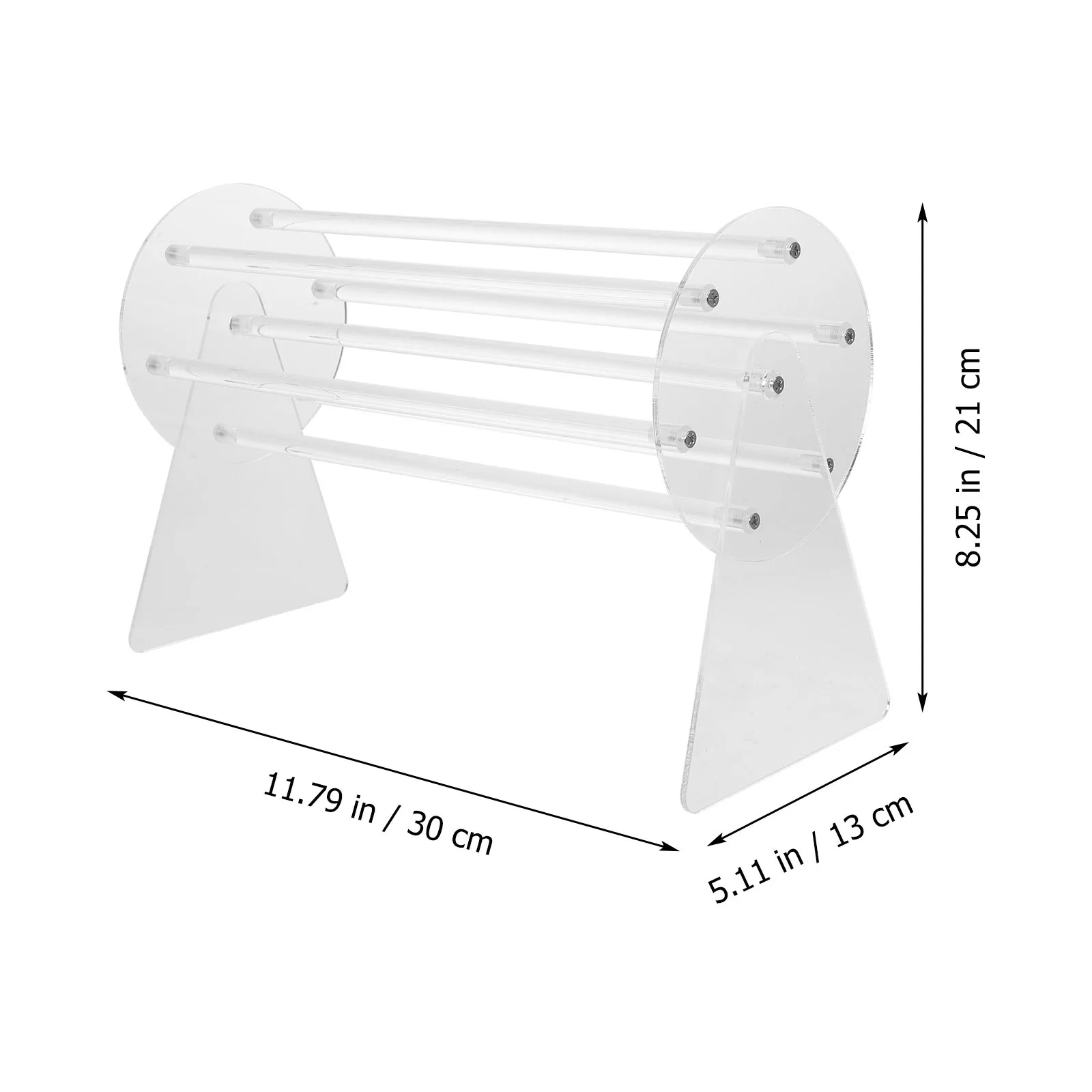 Acrylic Claw Clip Organizer Holder 360-Degree Rotating Hairband Display Rack Headband Jewelry Holder Bracelets Organizer