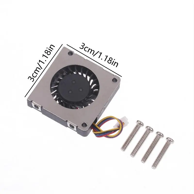 NEW 3007 PWM Speed Adjustable Fan CPU Cooling Radiator Cooling Fan 4Pin JST Interface For Raspberry Pi 5 Replacement Parts