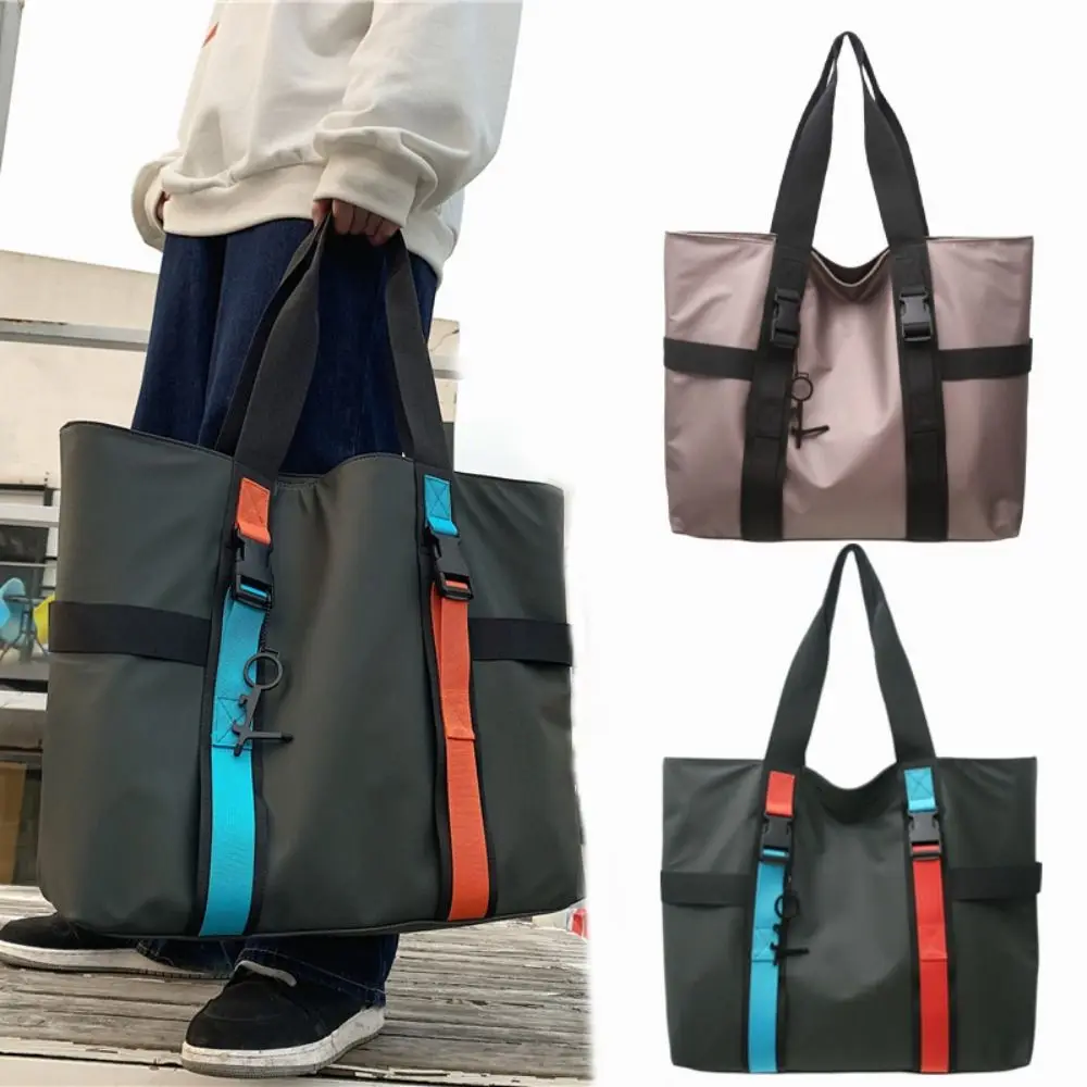 High Quality Waterproof Male Tote Bag Large Capacity Oxford Cloth Travel Luggage Bag Casual Commuting Nylon Duffle Bag Work