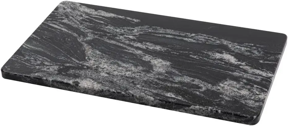 

Natural Black Marble Pastry and Cutting Board, 12x20x0.7 Inch, Heavy for Dough Chocolate, Pack of 1