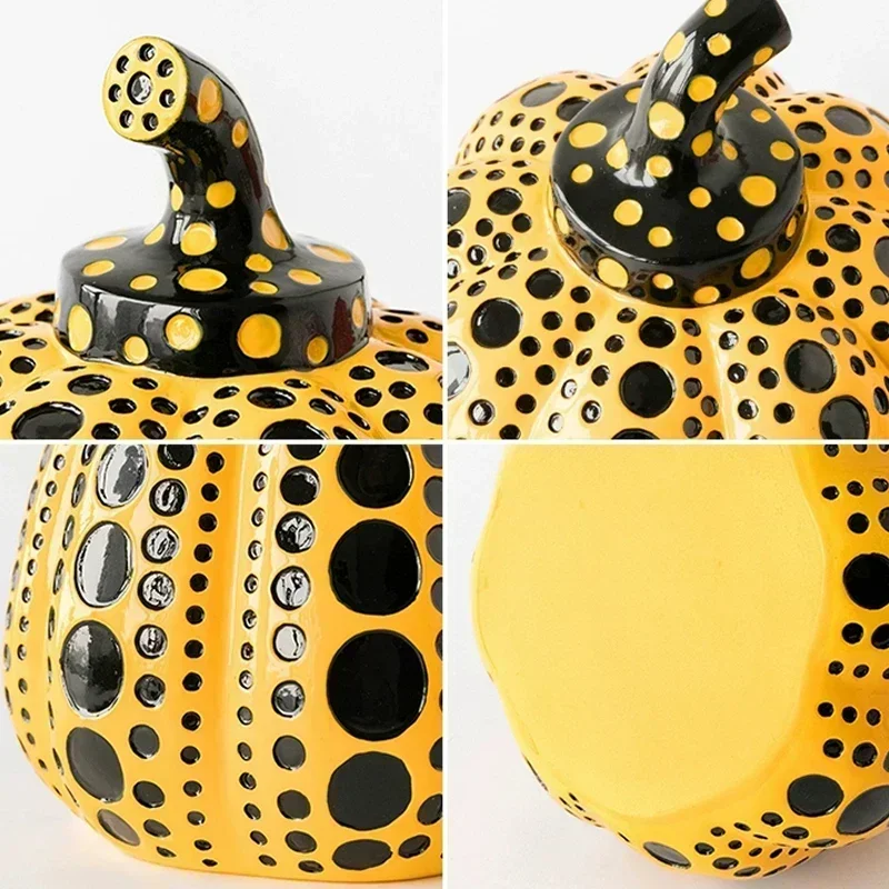 Upgrade Tool Japanese Wave Point Pumpkin Home Furnishings Decorative Crafts Decoration Porch Modern Simple Nordic Living Room Wi