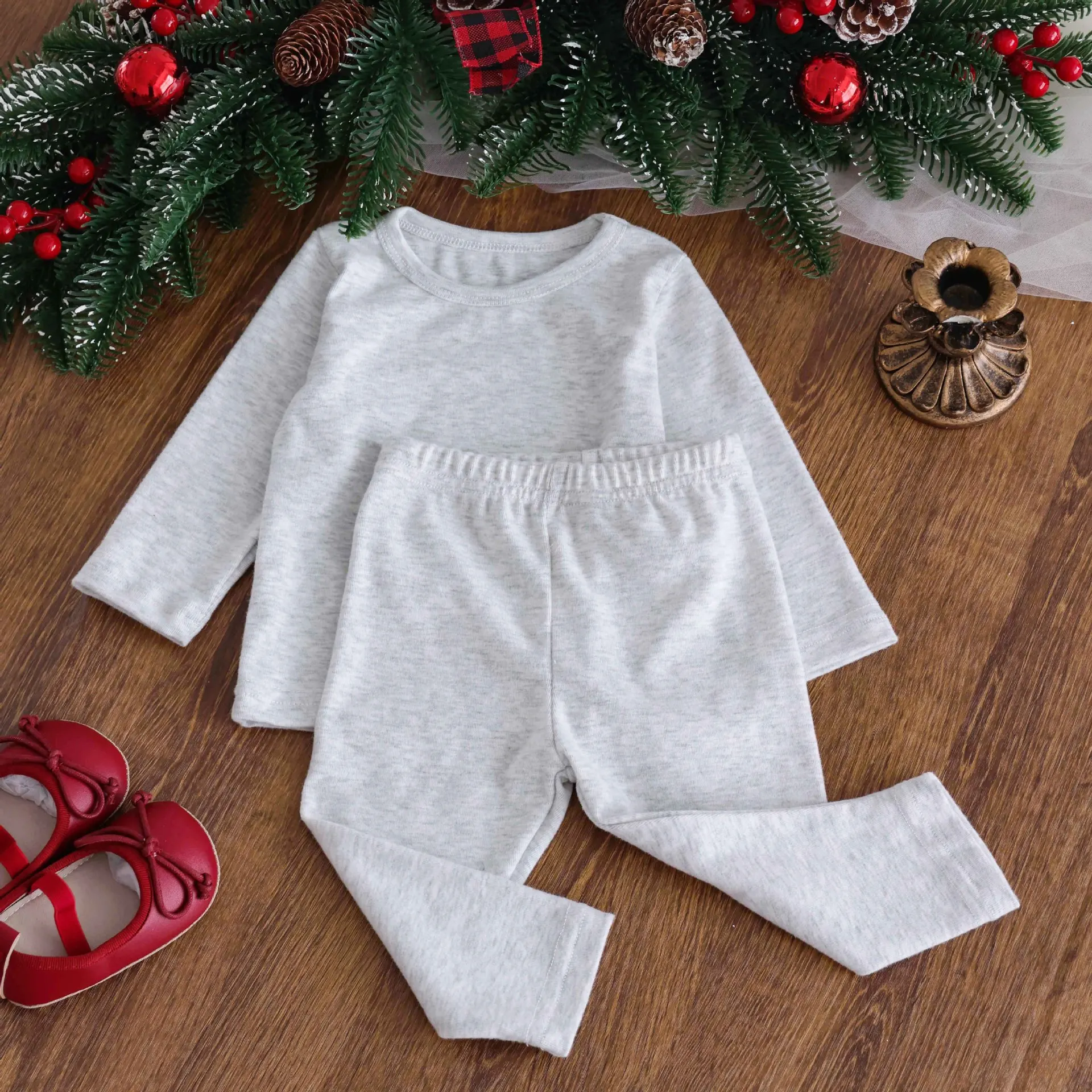 Weihnachten niedlichen Elf Party Neugeborenen Kleidung Hut 2 Stück bequem und weich 0-24m Jungen Mädchen Frühling Herbst Weihnachten Baby Overall – Detail 16