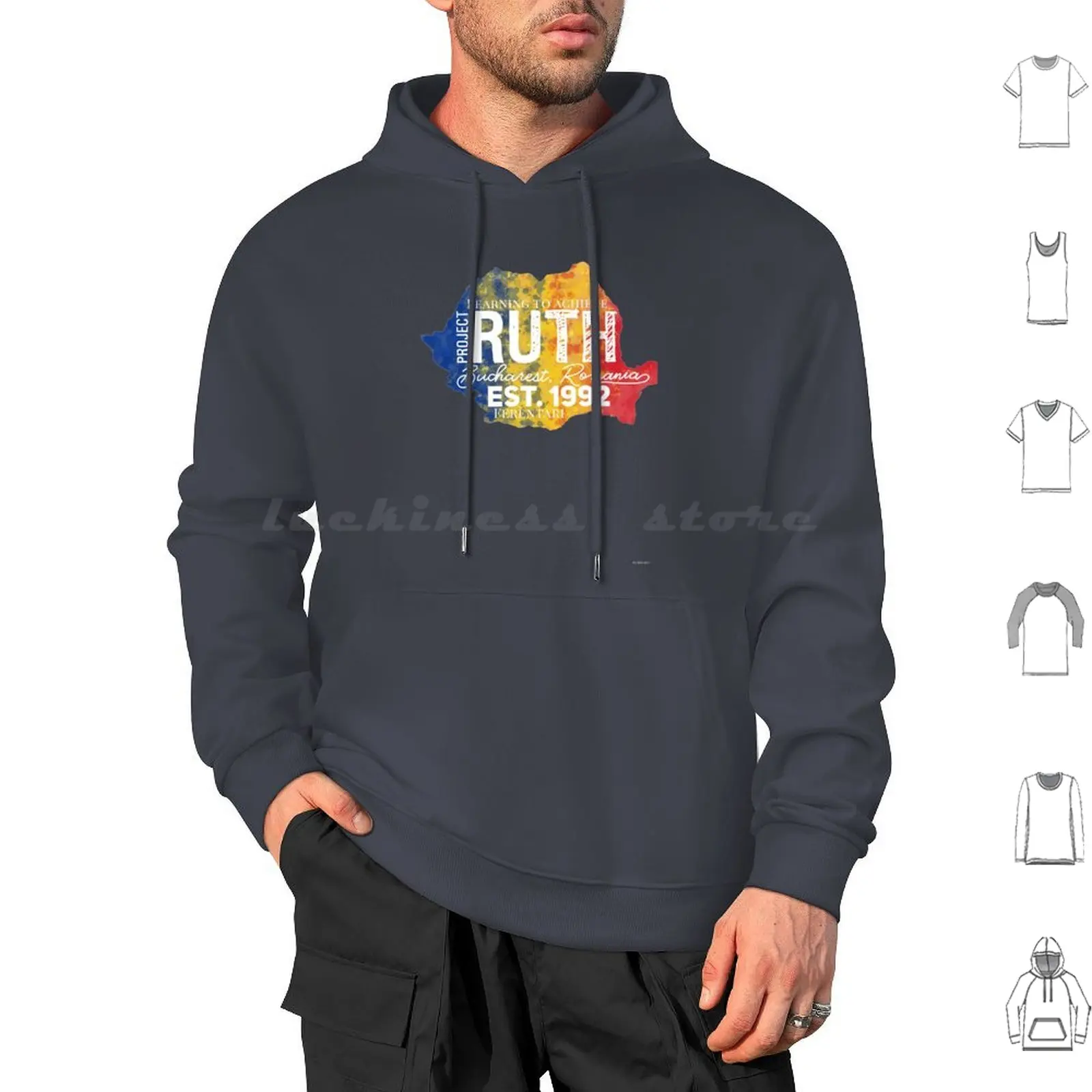 Project Ruth Hoodie cotton Long Sleeve Missions Mission Trip Romania Bucharest Project Ruth Ruth Gyspy Roma Children Give