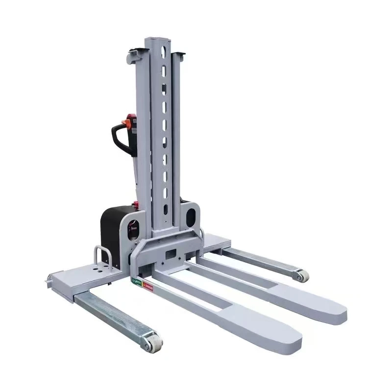

Wide Straddle Leg Self Loading Pallet Stacker Lifters Storage Centers Workshops For Pallet Hoisting And Inventory Sorting Using