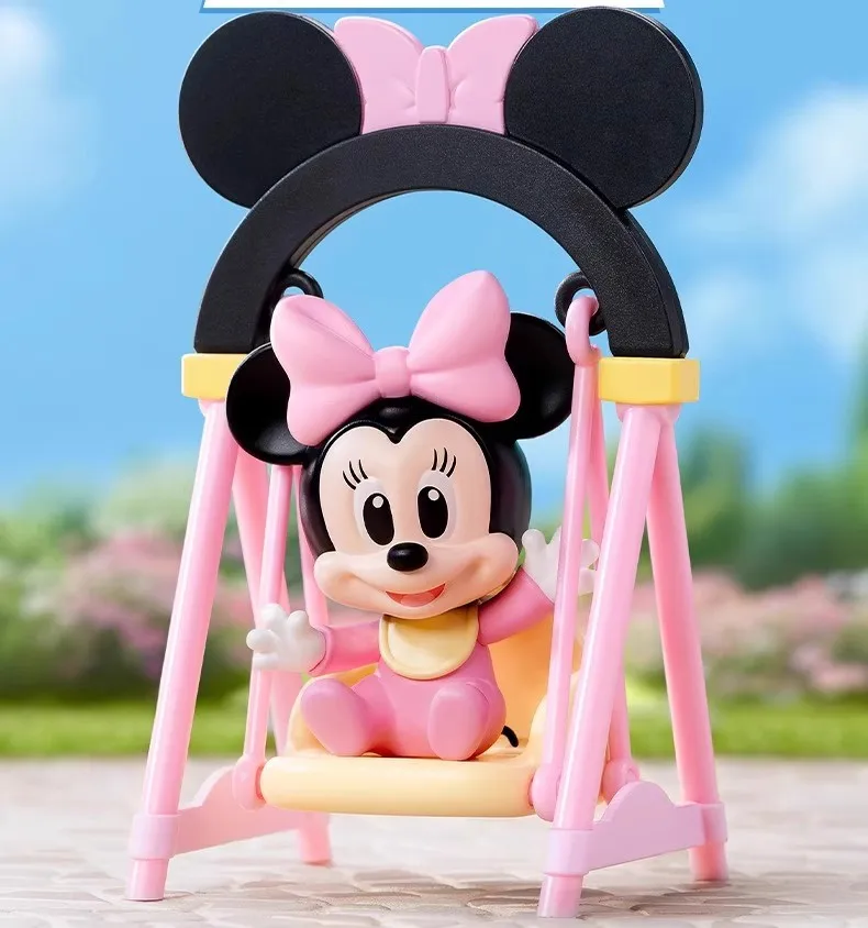 ديزني ميكي سوينغ سلسلة صندوق أعمى Kawaii الشكل ميكي دونالد داك تمثال صغير لعبة سطح المكتب ديكور المشجعين الأصدقاء هدايا عيد الميلاد