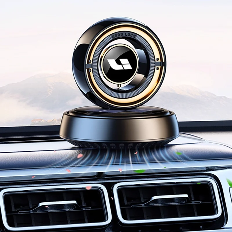 Car aromatherapy For Li Xiang L7L8L9 Solar-powered automatic rotating car perfume and interior decoration items without charging