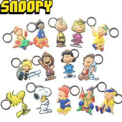 1PCS Snoopy Rubber Key Chains New Hot Cartoon Creative Keychain Cute Keys Accessories Key Holder Anime Key Bag Pendants Trinkets