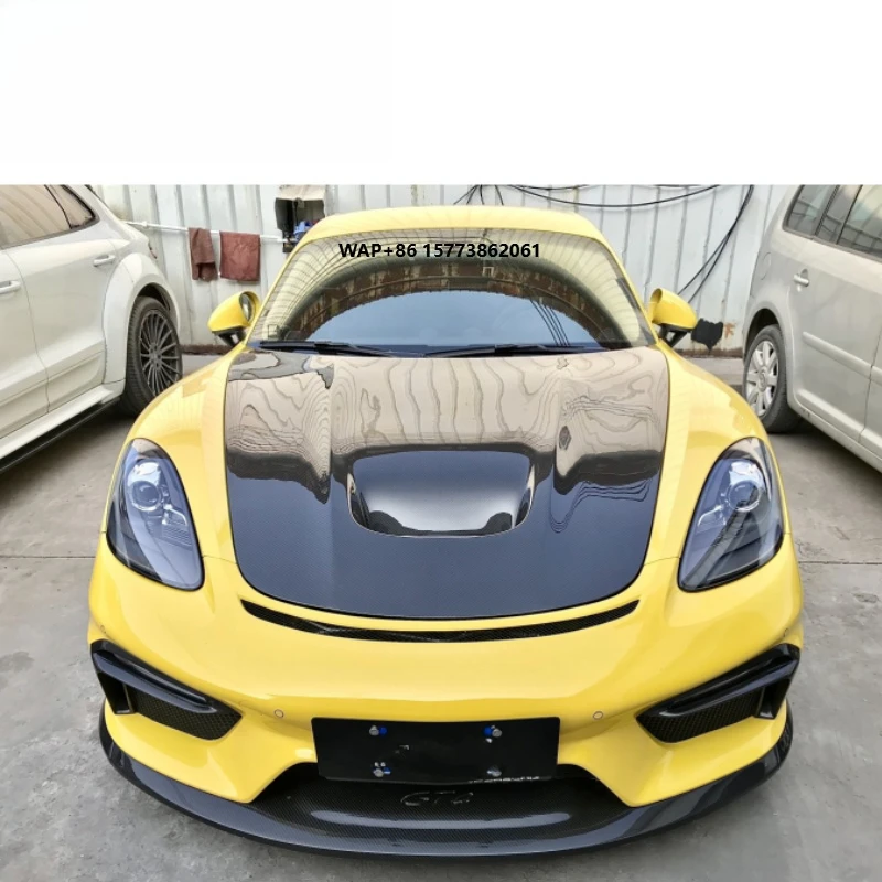 

Pors 718 Bokstars Gt4 Style Front Bumper With Lip Fit for 718 Exterior Accessories Bodykit Bumper Diffuser 718 Bodykit