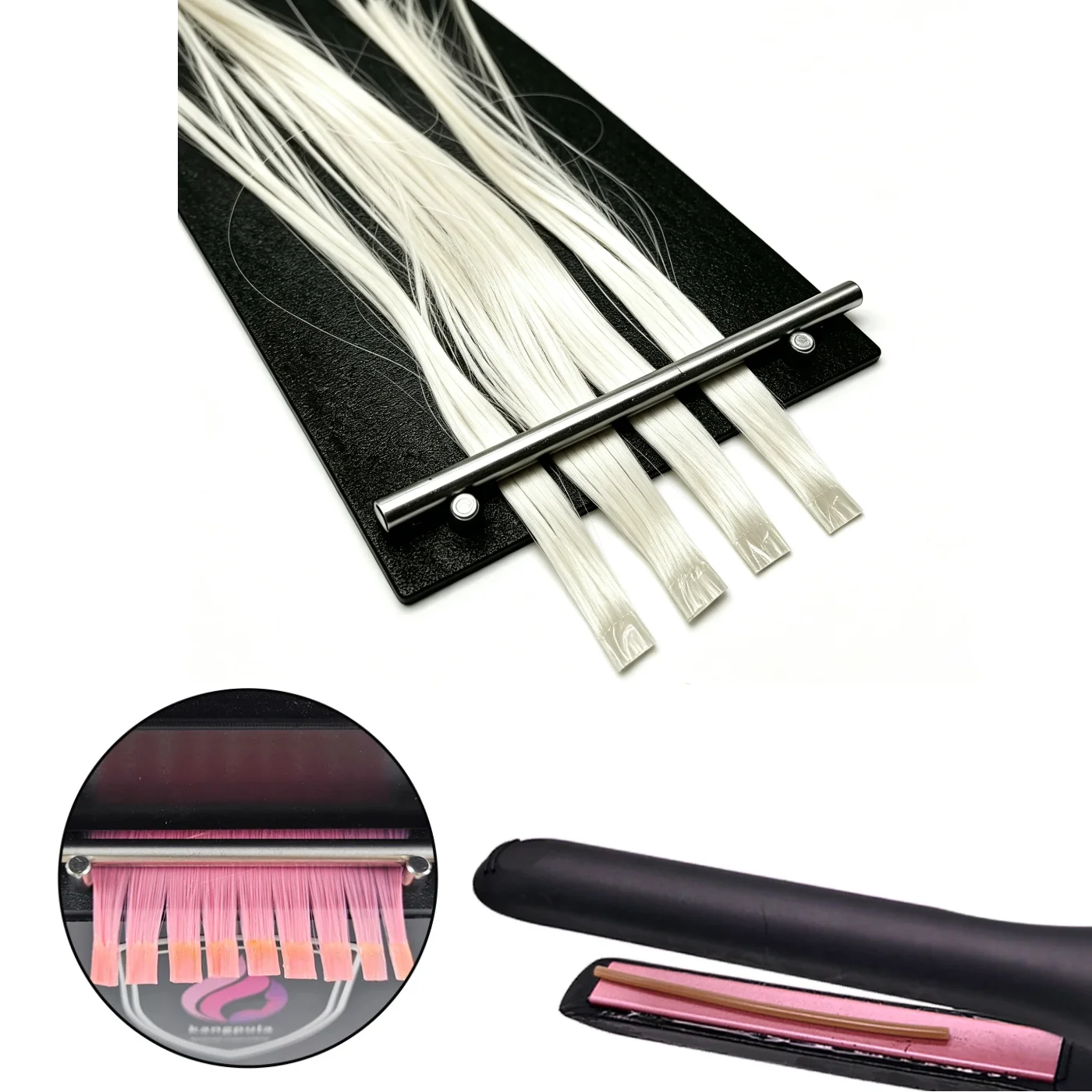 K Tip Extension Tool Kit Keratin Self-suction Plastic Sheet Flat Plate Hair Extension Keratin Flat Plate Hair Extension Machine