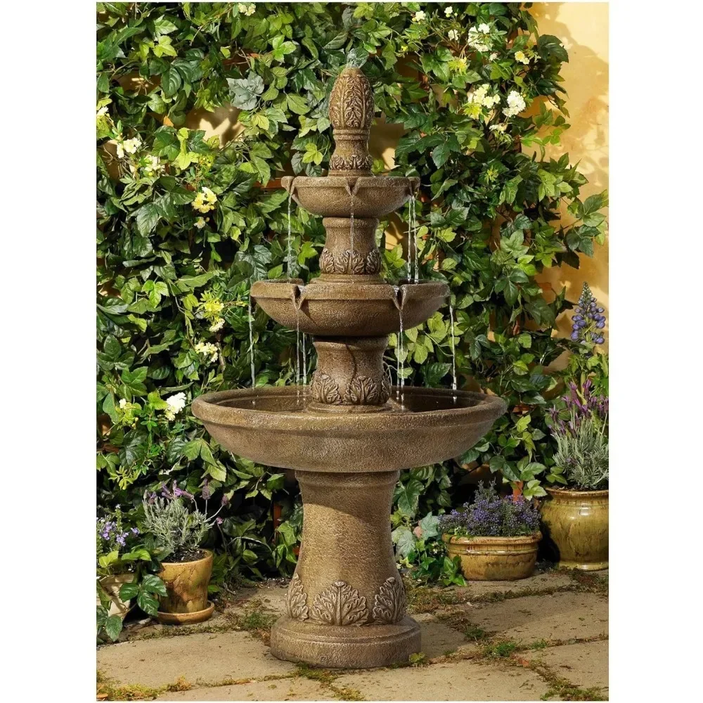 Italian Outdoor Floor Bubbler Fountain and Waterfalls 57