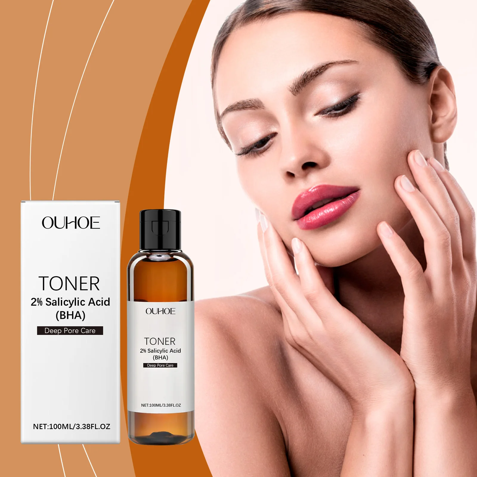 

Salicylic Acid Pore Refining Toner Gentle Exfoliating Facial Water, Hydrating & Oil-Control Skin Care for Acne-Prone Skin