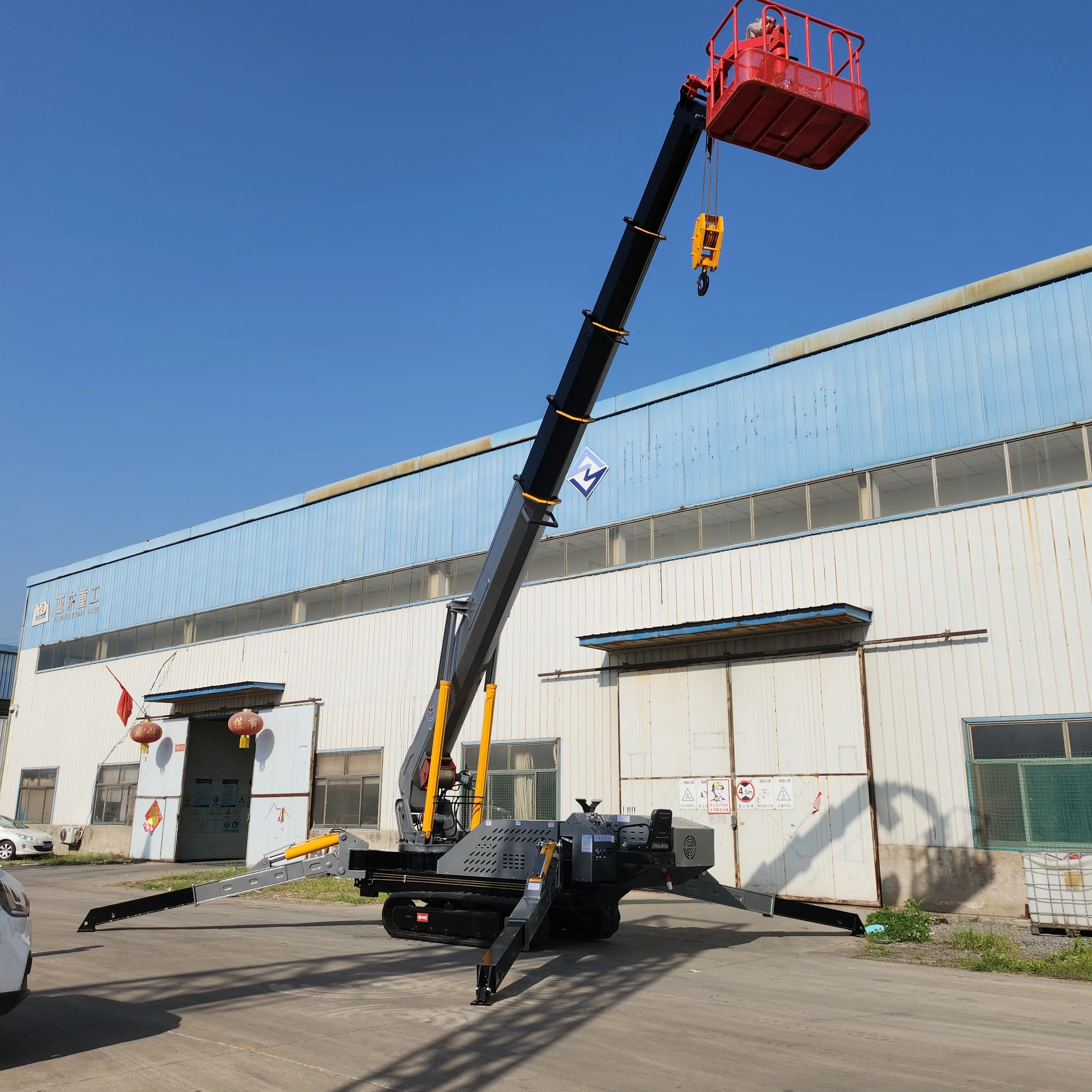 Hydraulic Telescopic Boom Diesel Engine Drive 12 Ton Spider Crane Lifting Equipment for Construction Site Professional Lifting