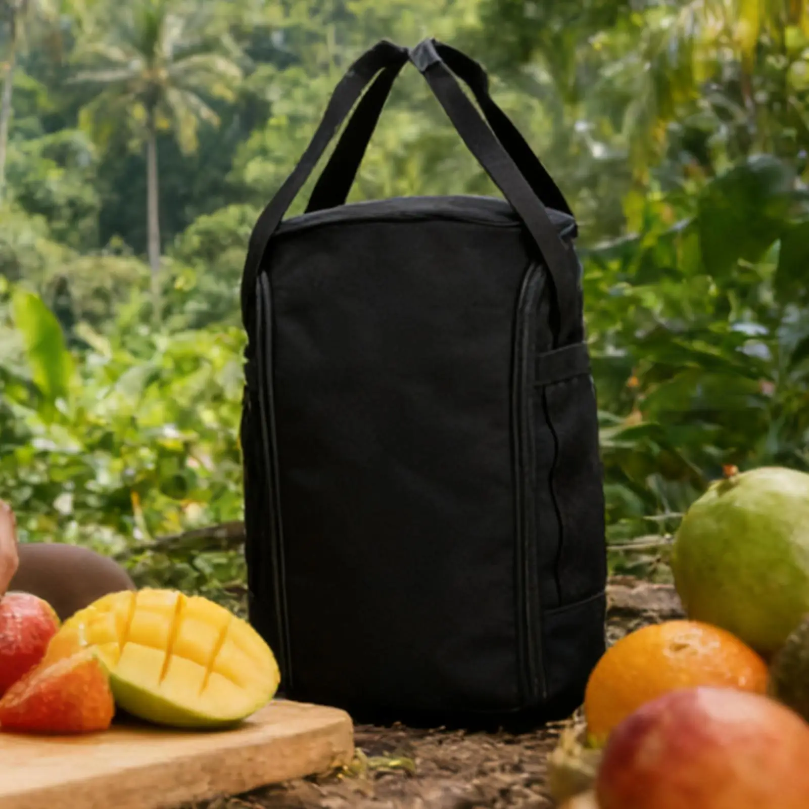 

Сумка для кемпинга, портативный цилиндрический чехол для переноски с ручками, органайзер для кемпинга, приготовления пищи на открытом воздухе, путешествий, пикника, рыбалки, пешего туризма, альпинизма