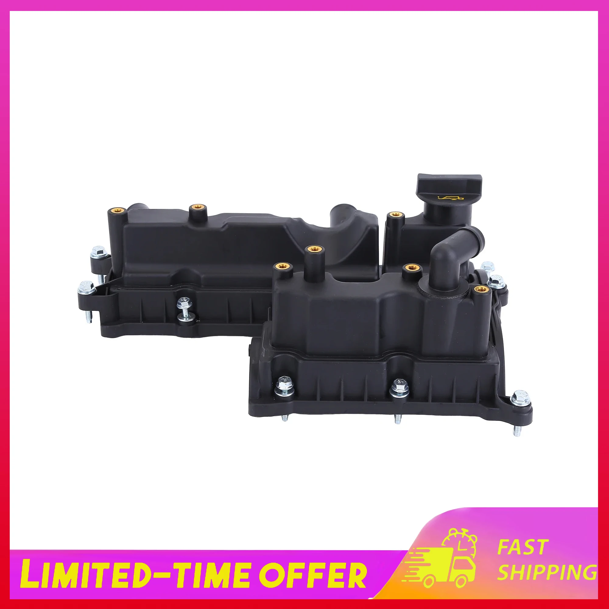 

Engine Valve Cover with Gasket Compatible for Ford Escape 1.6L Gas Turbo 2013-2016 Replaces BM5Z-6582-A BM5Z6582A