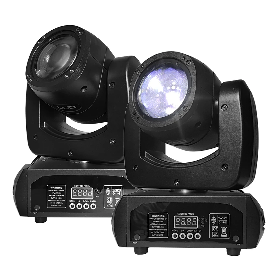 Led  Beam Moving  Head 100W Spots Light Gobos Rotating Prism Effect dmx Controller Professional dj Disco Wedding Bar Party Stage