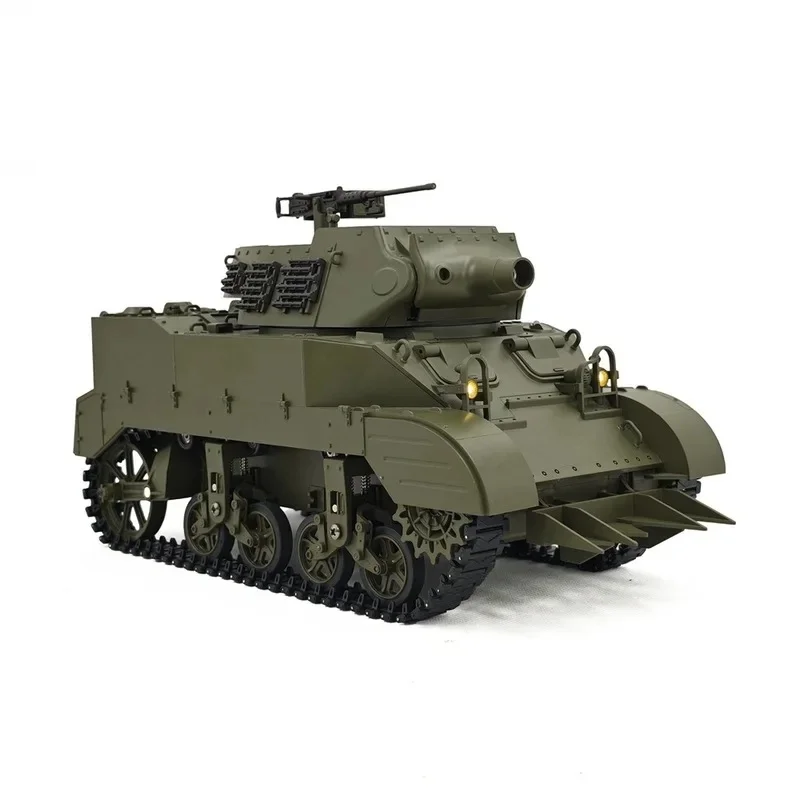 Kubing Ke M8 Electric Remote Control Tank Model Toy Full-Scale Smoke Simulation Self-Propelled Artillery for Children Gift