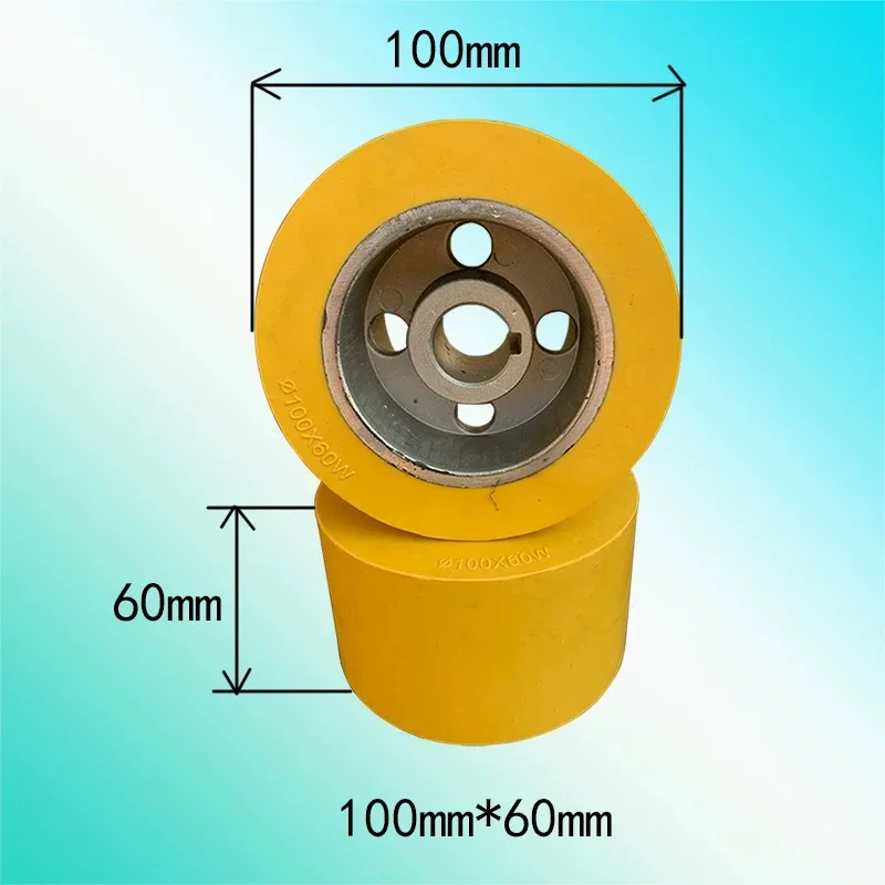 4Pcs Durable Woodworking Machinery Accessories Feeding Roller Rubber Wheel for Feeder Machine