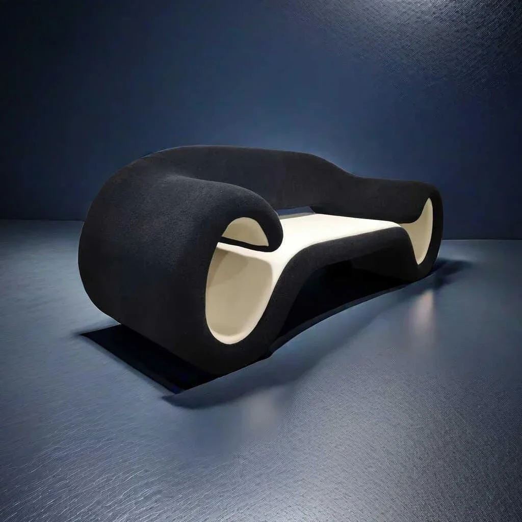 Nordic, designer, new, sofa, special shaped, curved, light luxury, personality