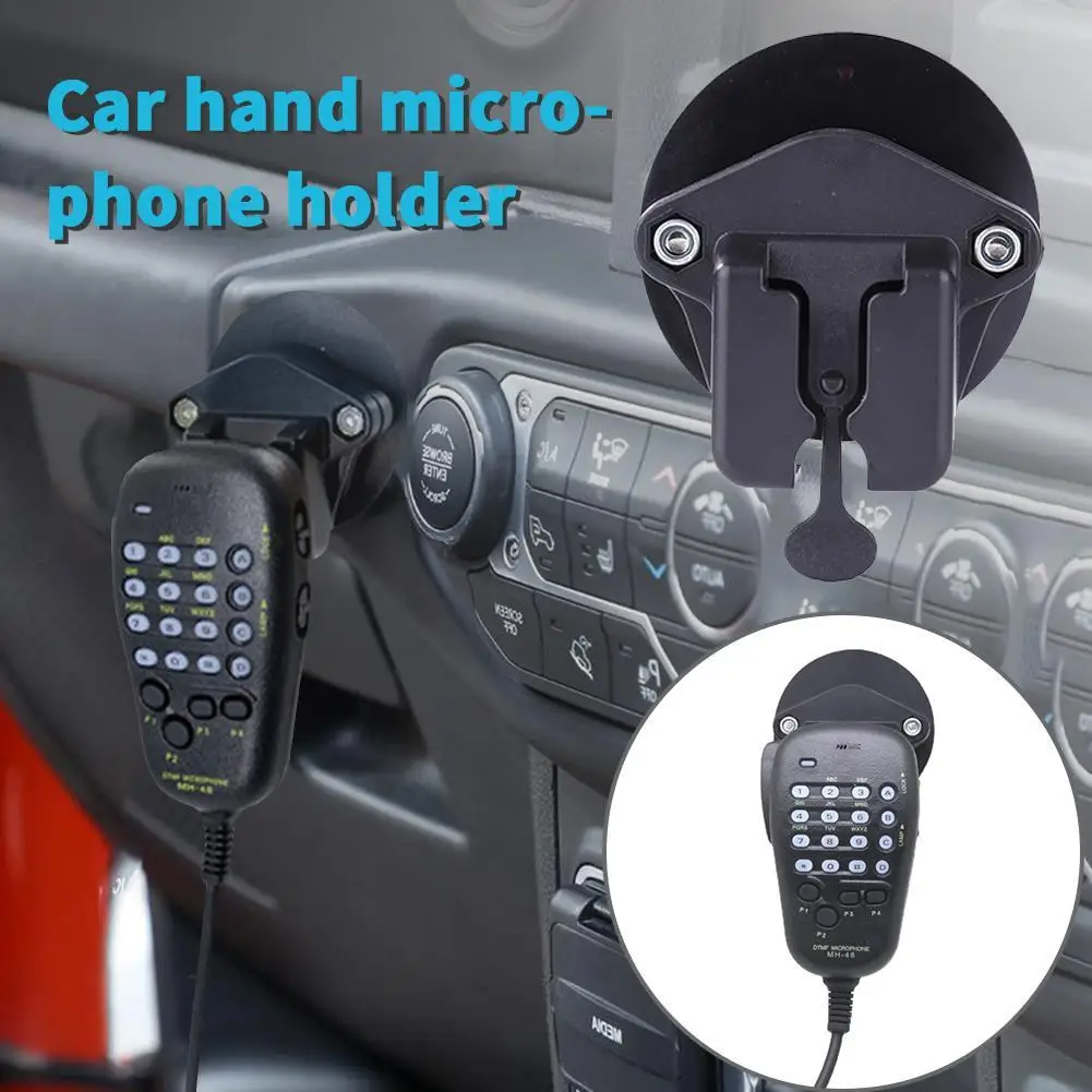

Hand Microphone Bracket Car Hand Held Microphone Radio Talkie Bracket for Yaesu 7900R 8900R 100DR 1907R