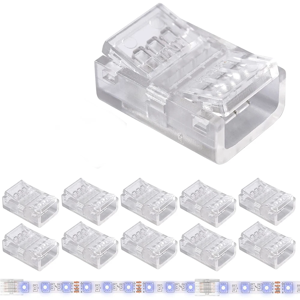 5pcs 2/3/4/5/6pin Connector LED Strip Connector Strip To Wire/Strip To Strrip Wire Terminal Splice Connector 