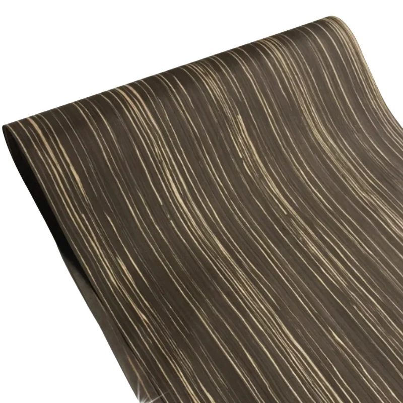 L: 2.5 เมตร W:58 ซม.T:0.25 มม.เทคโนโลยี Ebony ไม้ตกแต่งเฟอร์นิเจอร์ DIY ลําโพง (ด้านหลังผ้าไม่ทอ)