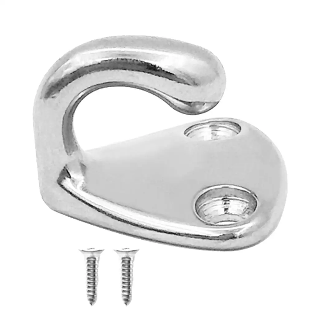 28 mm Silver Marine Stainless Steel Hanger Coat / Hat Hook Holder Bracket Wall Mount Hook for Marine Home Decor
