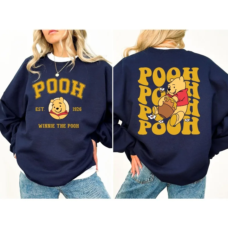 سويت شيرت Winnie The Pooh Est 1926، رحلة ديزني لاند، سويت شيرت ويني ذا بوه، سويت شيرت ويني ذا بوه مطابقة عائلية من ديزني