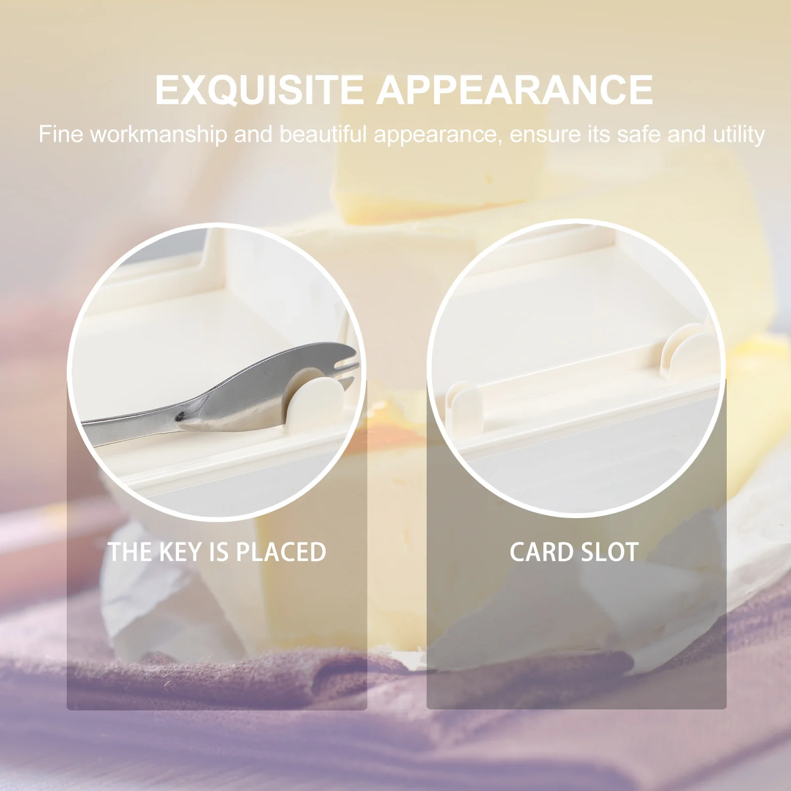 

Storage Box Fresh-Keeping Butter Cutter With Slicer For Home Kitchen Use Household Tableware Butter Container Smooth Easy