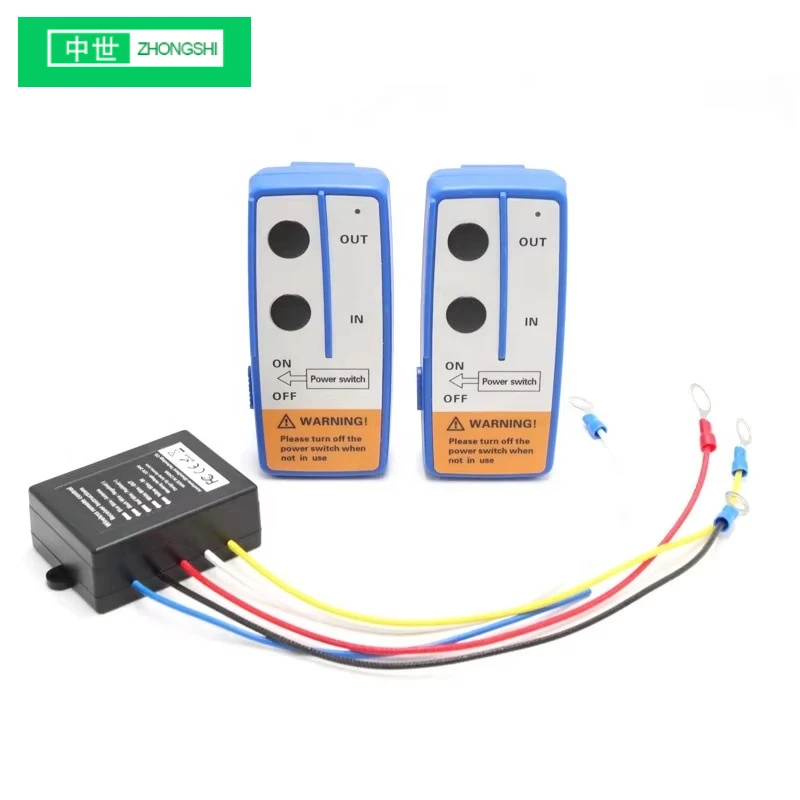 

12 В 24 В Автомобильная беспроводная лебедка Электрический пульт дистанционного управления с ручным передатчиком Грузовик ATV SUV Грузовик Автомобильный комплект Лебедка для прицепа