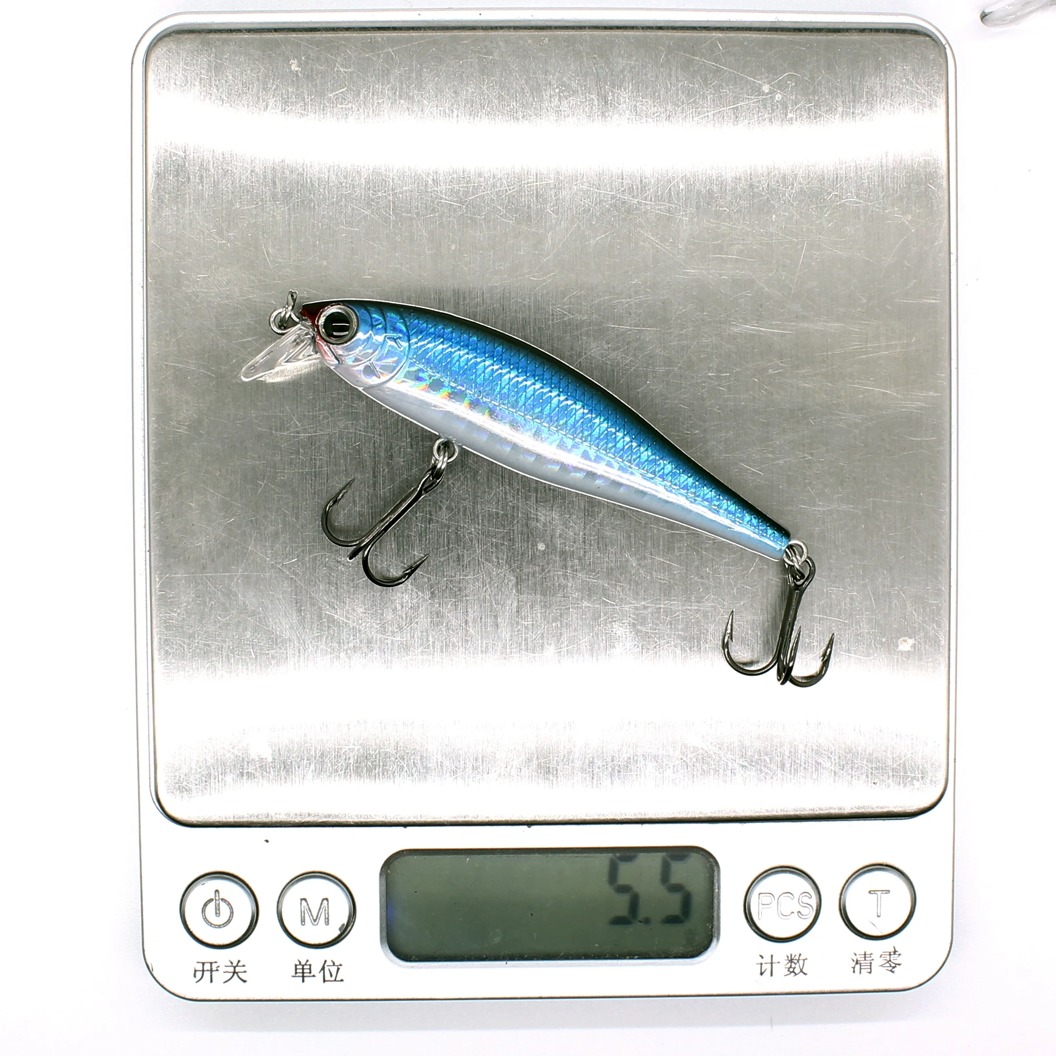AOCLU-Hard Minnow Lure für Rock, Boot, Wolfs barsch, Thunfisch fischen, 10 # VMC Haken, Rassel machen Lärm, Sinking Wobbler, 65mm, 5,5g – Detail 4