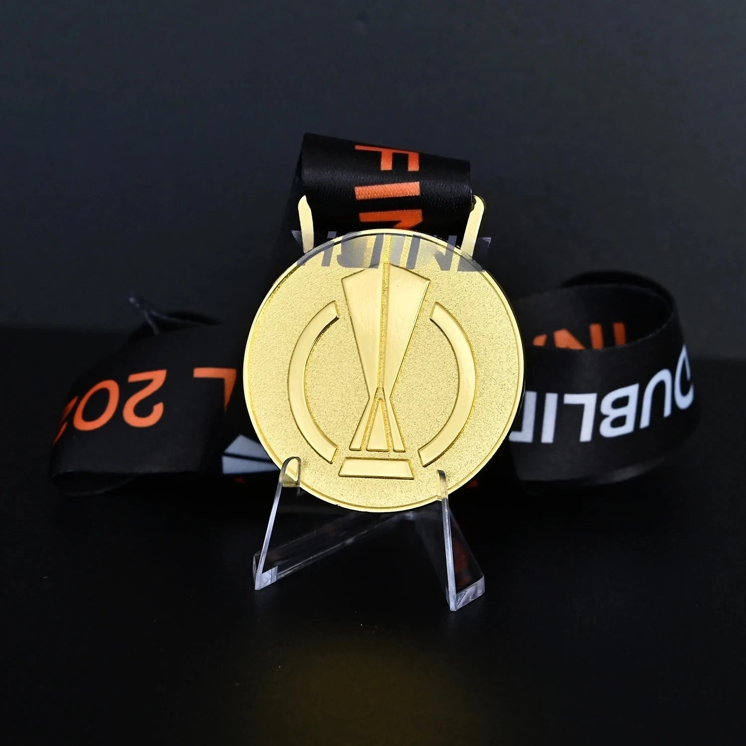 Medalla de la Final de la Liga Europa 2025, Medallas de Campeones de Fútbol, Recuerdos para Fanáticos, Colección con Cinta