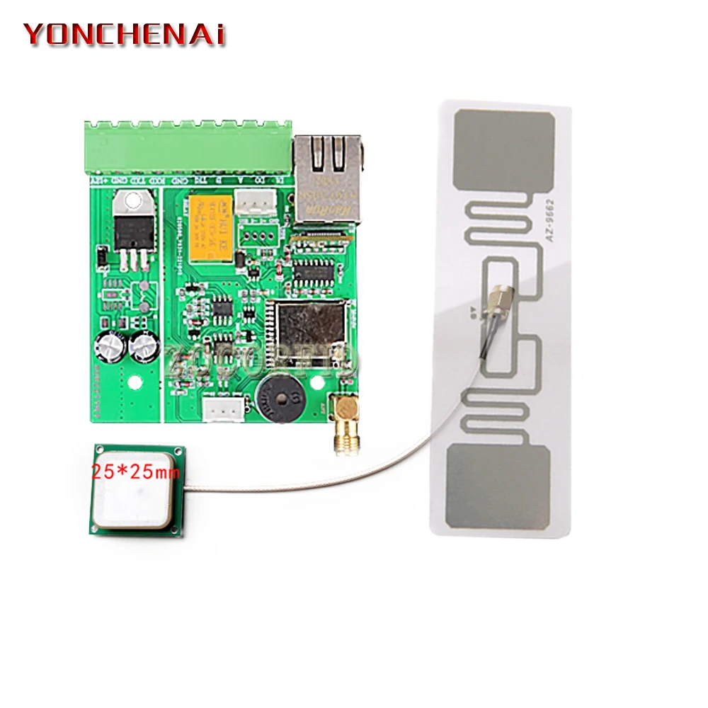 Modul RFID UHF jarak jauh, pembaca/Writer UHF RS232/485 GW26/34 TCP/IP UHF/Writer kompatibel dengan 0-12dbi RFID antena Arduino Raspberry