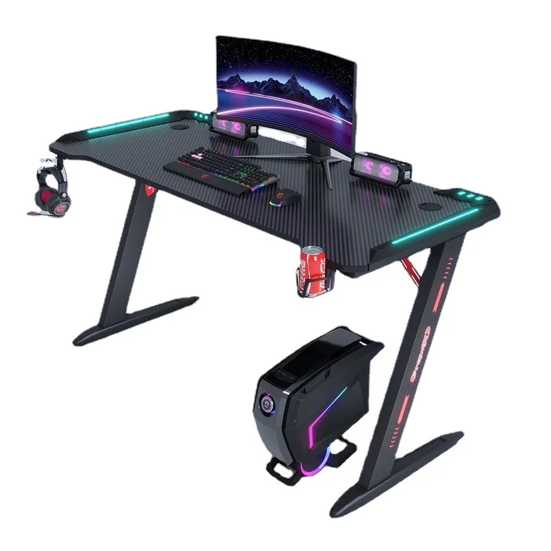 

Computer game table desktop home gaming desk gaming table combination RGB ambient light