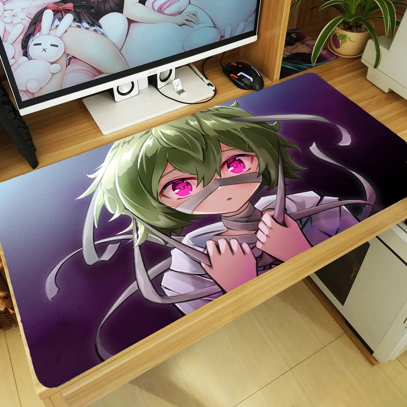 Anime Game Collei Genshin Impact Mouse Pad Large Thicken Keyboard Desk Mat Mousepad Laptop Gaming Playmat Mice pad