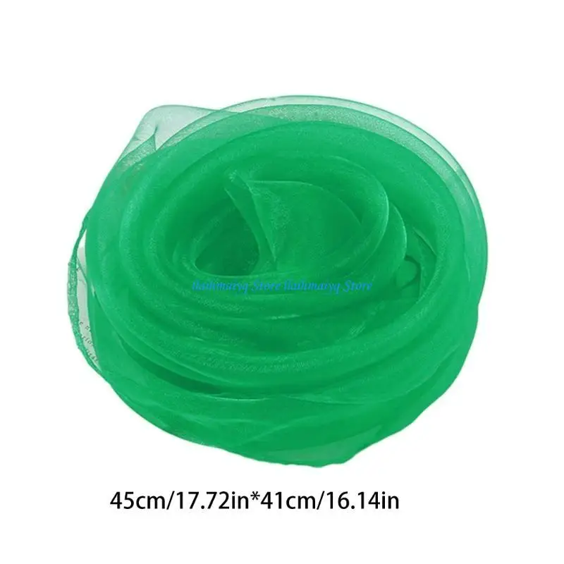 573B Unieke vierkante sjaal Kinderen Hijab Sjaals Ademende optredens Sjaal