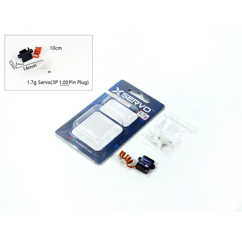 

AEORC X-Servo 1.7g 1.00Pin (PZ) Receiver with RX142 S-FHSS Kit for RC Airplane Model Mini Servo DSM2/X FRSKY SP017B