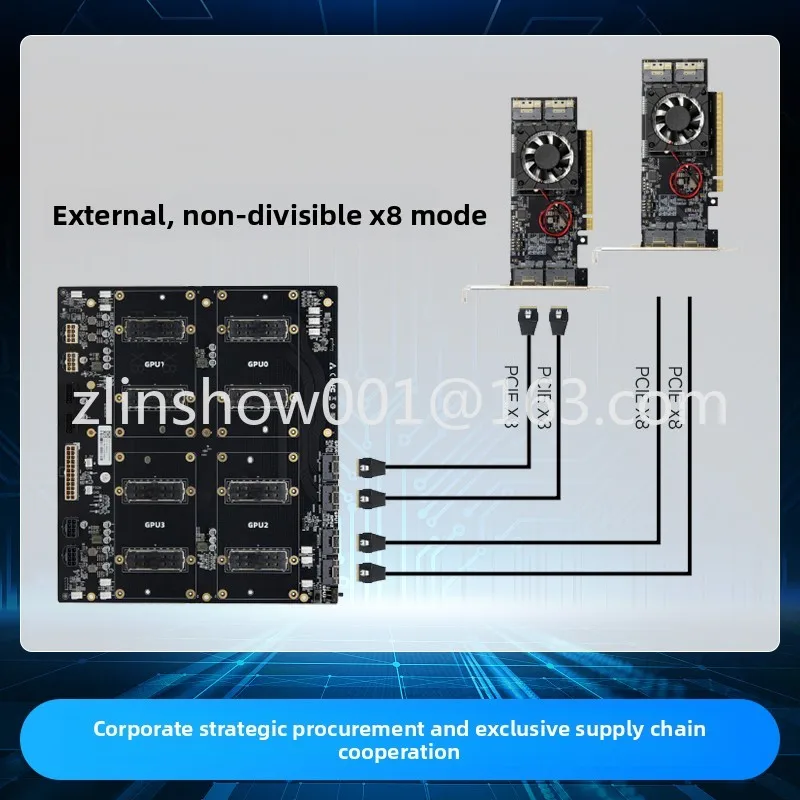 V100 baseplane , 4-card V100 SXM2 dual SIM , 32G air-cooled version of V100 graphics card dock