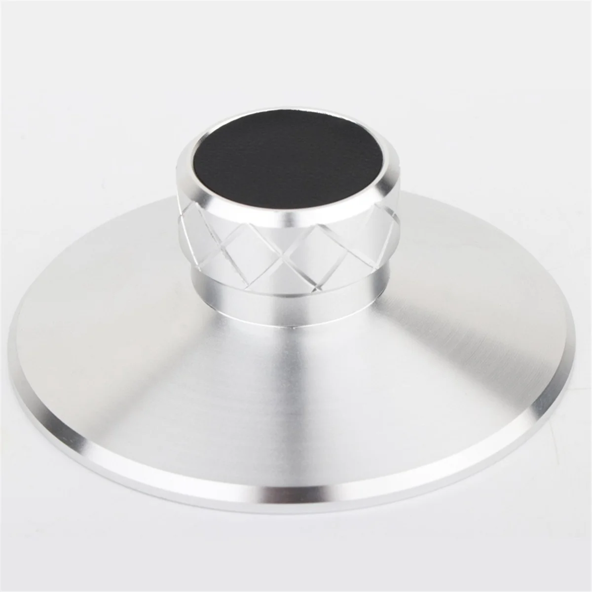 Vinyl Turntable Weight Metal Disc Stabilizer Vibration Reducer Record Clamp Turntables Silver