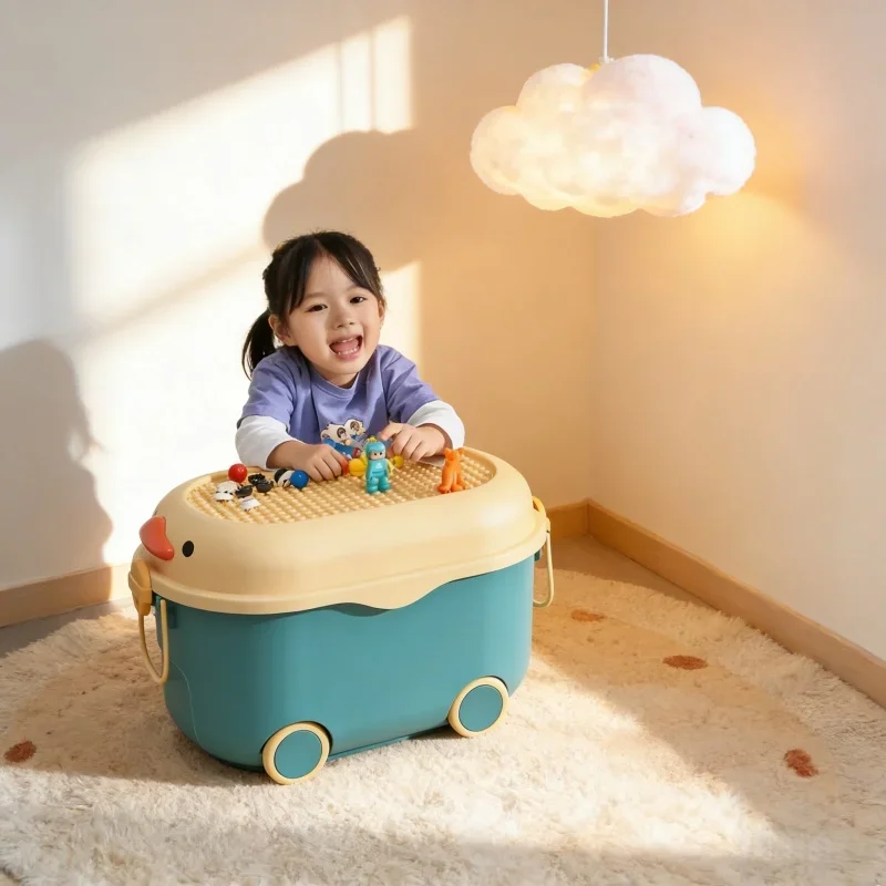 

Multi-Use Large Capacity Plastic Storage Organizer for Children Toys Snacks Sundries Baby Clothes Household Sorting Container