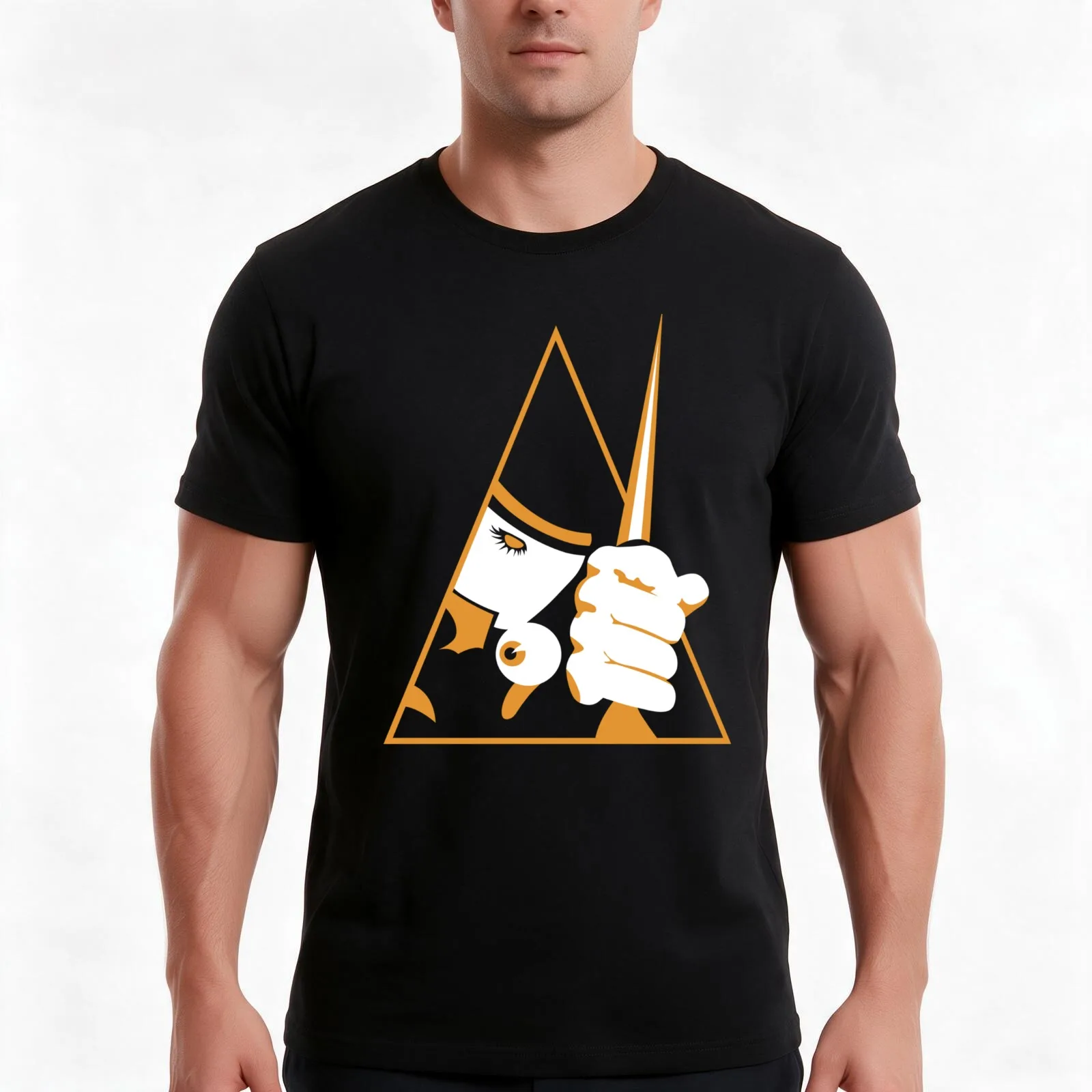 Alex DeLarge T-Shirt, Summer Casual Cotton Tee, Oversized Streetwear Tops, Vintage Graphic Print, Loose Fit Short Sleeve
