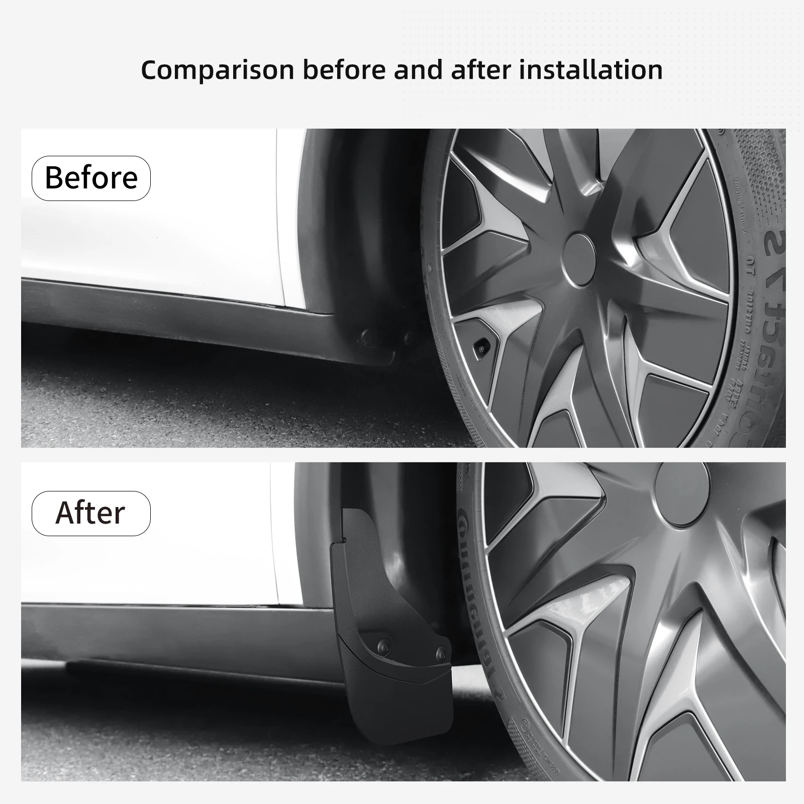 for Tesla Model Y L 2025 2026 Car Mud Fenders Modification Accessories Front And Rear Wheel Fenders Splash Guards Fenders