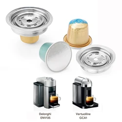 Coffee Capsule Adapter For Vertuo Next & Pop DeLonghi Espresso Maker Original Capsules Converts for Vertuoline Vertuo Machine