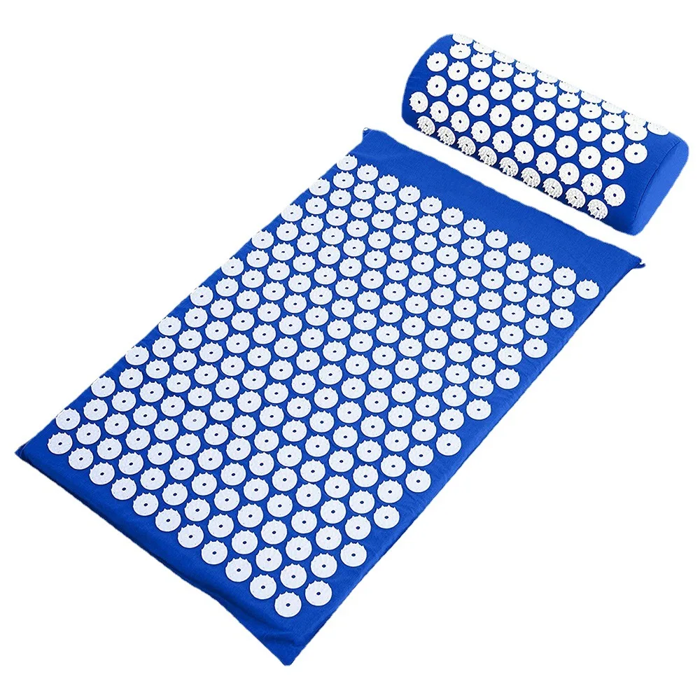 Massagegerät, Yoga-Matte, Kissen, Akupressur-Massagematten-Sets, Spike Fitness, Yoga, Pilates, Linderung von Stress, Rückenschmerzen, Applikator, Kuznetsov