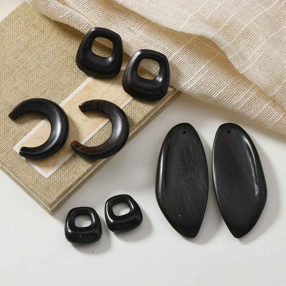 

4 пары DIY микс ювелирных аксессуаров фиолетовый кулон из сандалового дерева подвески ожерелье женский браслет