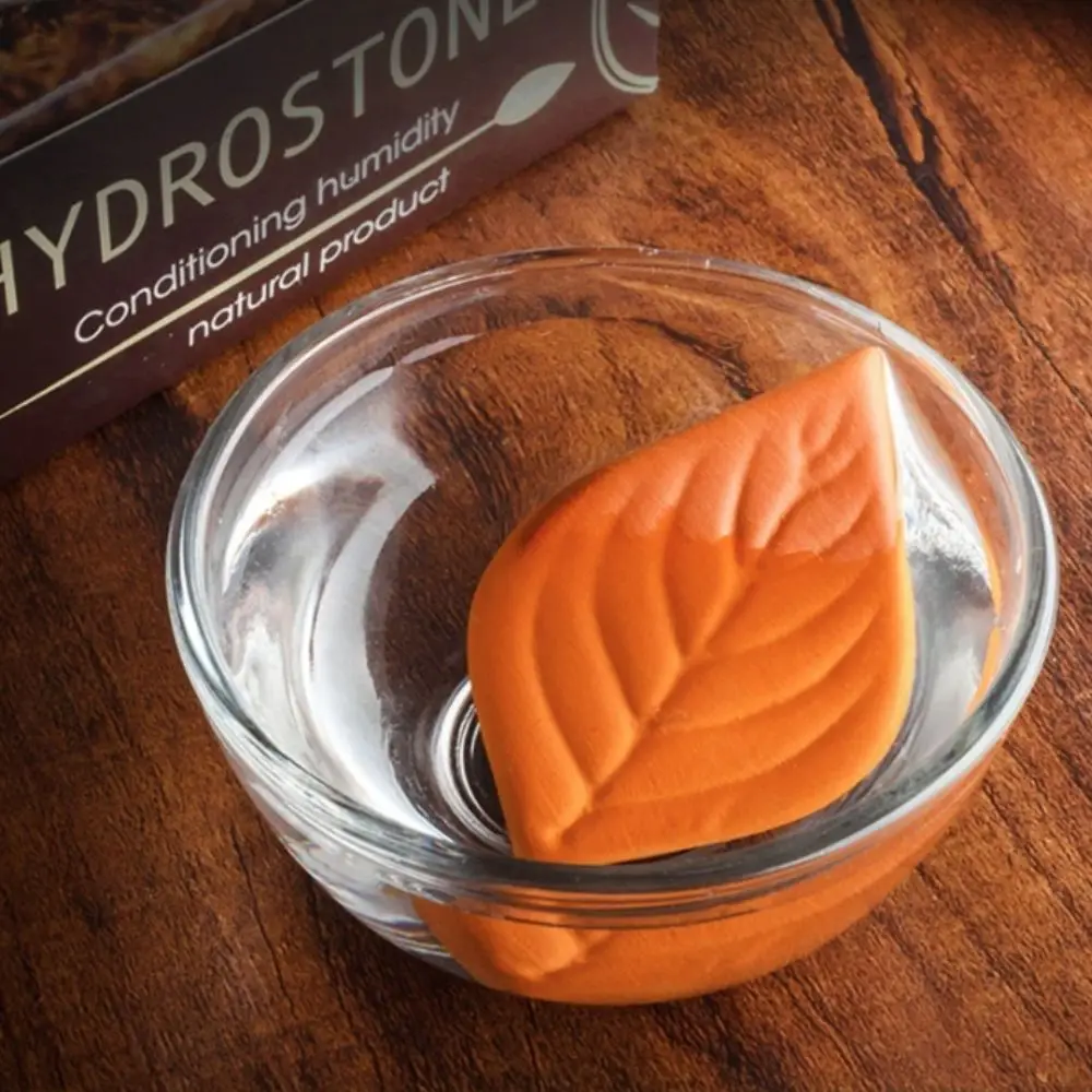 

3Pcs Kitchen Gadget Leaf Design Brown Sugar Keeper Clay Moisture-proof Tea Humidifying Stone Reusable Tea Humidifier Spices