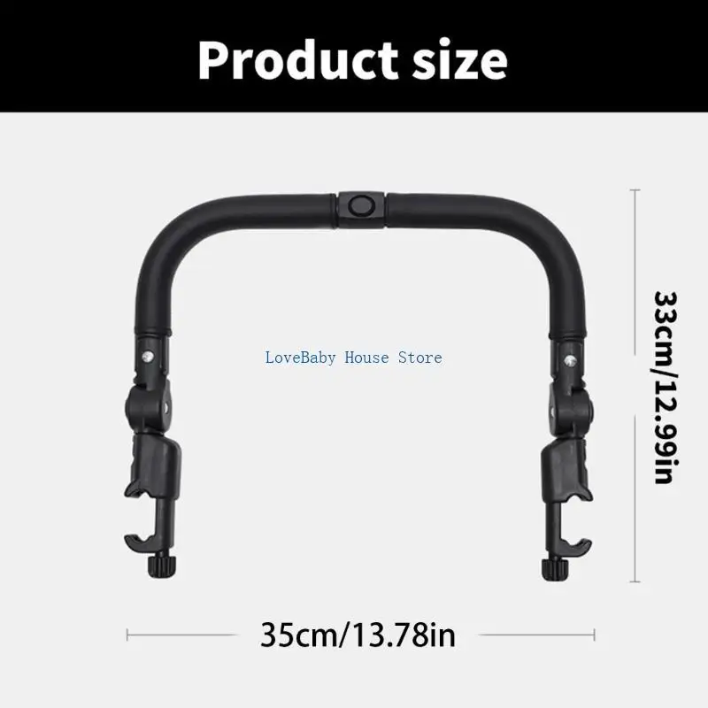BX0D استبدال Crossbar Pram Recrest Baby Strollers Pumper Bar Handlebar مقبض مقبض القابل للفصل