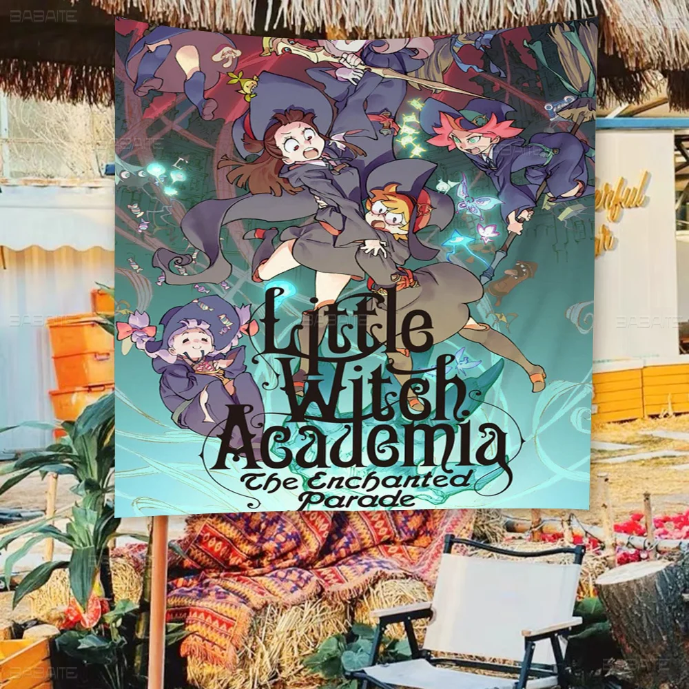 

Little Witch Academia DIY Flag For Family Group Photo Living Room Home Dorm Decor Wall Art Decor Banner