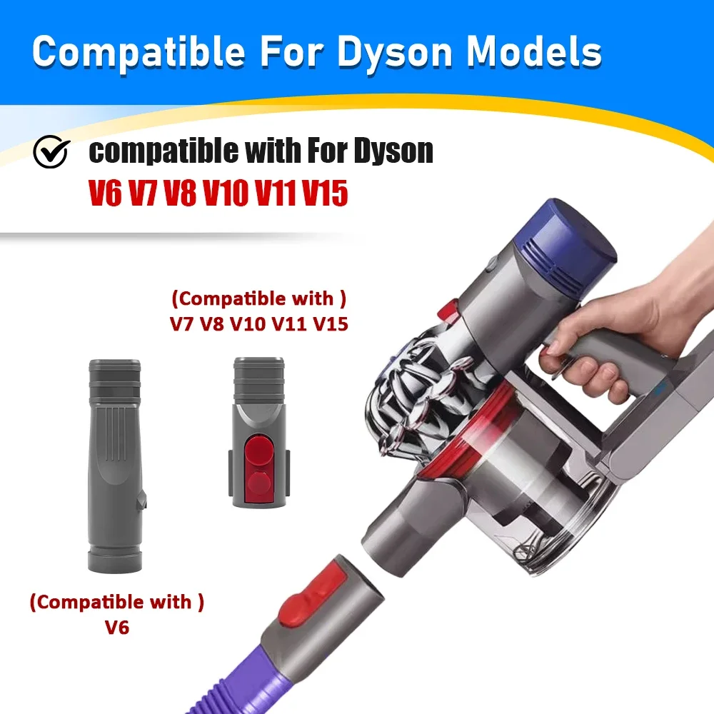 Шланг для очистки вентиляционных отверстий для пылесоса Dyson V6 V7 V8 V10 V11 V15, аксессуары для пылесоса, шланг для удаления ворса, гибкий щелевой инструмент