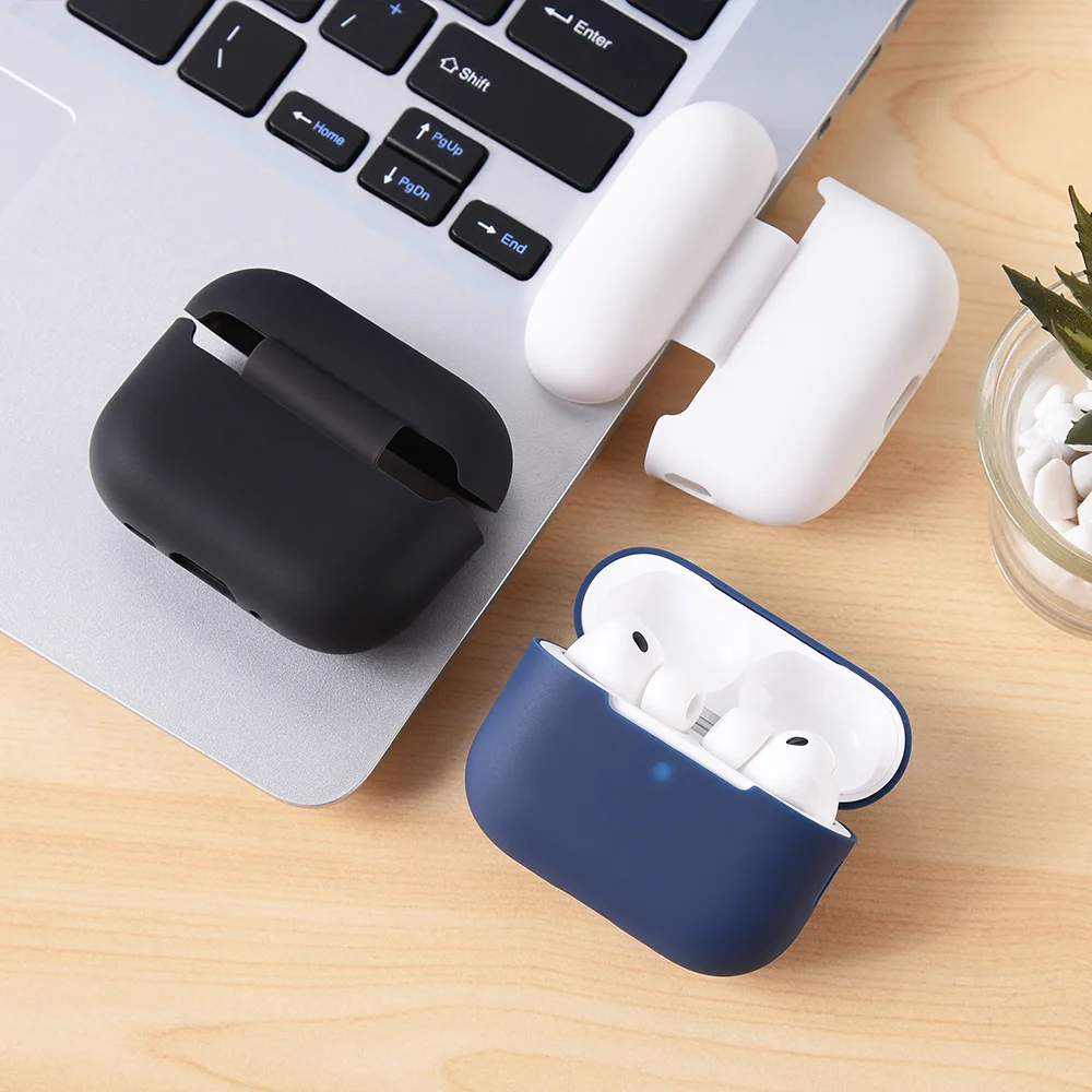Weiche Silikon-Schutzhülle für AirPods Pro 3 Pro3, Matte Stoßfeste Ohrhörer-Abdeckung, Drahtlose Kopfhörer-Hülle Zubehör – Detail 11